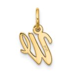 10k Small Script Initial W Charm - Image 3