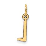 10k Small Slanted Block Initial L Charm - Image 4
