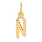 10k Small Slanted Block Initial N Charm