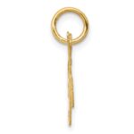10K Small Fancy Script Initial K Charm - Image 2