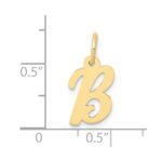 10k Small Script Initial B Charm - Image 3