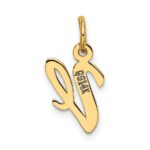 10k Small Script Initial V Charm - Image 4