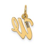 10k Small Script Initial W Charm - Image 4