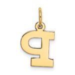 10k Small Block Initial P Charm - Image 4