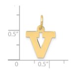 10k Small Block Initial V Charm - Image 3