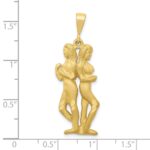 10k Gemini Zodiac Charm - Image 3