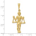 10k Libra Zodiac Charm - Image 3