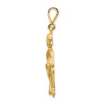10k Satin Aquarius Zodiac Charm - Image 2
