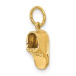 14k  3-D Single Baby Shoe Charm - Image 5
