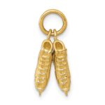 14k 3-D Pair Of Ice Skates Charm - Image 3