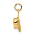14k 3-D Cowboy Hat Charm - Image 2