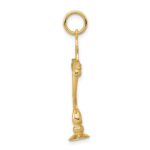 14K 3-D Menorah and Star of David Charm - Image 2