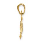 14k Polished Reindeer Pendant - Image 2