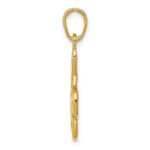 14K 3-D Clef Treble Clef Pendant - Image 2