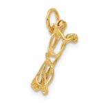 14k 3-D Glasses with Moveable Sides Charm - Image 4