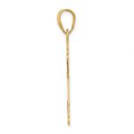 14k Laser Polished Boy with Hat Charm - Image 2