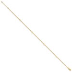 14K Polished Hearts 4-Station Plus Extender - Total Anklet - Image 2