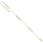 14K Diamond-cut Hearts Plus Extender - Total Anklet - Image 7