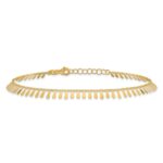 14K Polished Fancy Dangles Plus Extender - Total Anklet - Image 3
