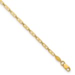 14k Polished Anchor Link Plus Extender - Total Anklet
