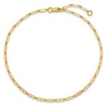 14k Polished Anchor Link Plus Extender - Total Anklet - Image 4