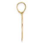 14k Polished Number 19 Pendant - Image 2