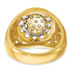 IBGoodman 14k Two-Tone 1 carat Lab Grown Diamond VS/SI+ G+ Complete Men's Cluster Ring - Image 5