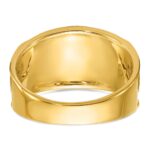 IBGoodman 14k Two-tone Men's Polished and Textured with Multi-color Enamel and Diamond 32nd Degree Scottish Rite Masonic Ring - Image 5