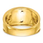 IBGoodman 10k Two-tone Men's Polished and Textured with Black Enamel and Diamond 32nd Degree Scottish Rite Masonic Ring - Image 5