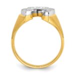 10k Two-Tone Fancy Ring Mounting - Image 2