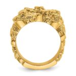 10k IBGoodman Men's Nugget Ring - Image 2