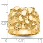 10k IBGoodman Men's Nugget Ring - Image 7