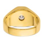 IBGoodman 14k 1 carat Lab Grown Diamond VS/SI+ G+ Complete Polished and Satin Men's Ring - Image 5