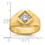 IBGoodman 14k Polished and Satin Men's Ring Mounting - Image 7