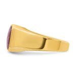 14k IBGoodman Men's Ruby Doublet Stone Complete Ring - Image 5