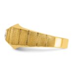 14k IBGoodman Men's Polished and Satin 1/3 carat Diamond Complete Ring - Image 5