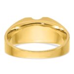 IBGoodman 14k Two-tone 1/4 carat Lab Grown Diamond VS/SI+ G+ Complete Polished and Satin Men's Ring - Image 5