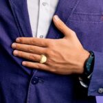 14k IBGoodman 16.5x14.8mm Men's Cushion Signet Ring - Image 4