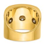 IBGoodman 14k with White Rhodium 3 3/4 carat Lab Grown Diamond VS/SI+ G+ Complete Four Row Men's Ring - Image 5