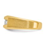 IBGoodman 14k Men's Polished and Satin 5-Stone 1/2 Carat AA Quality Diamond Ring - Image 5