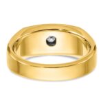 IBGoodman 14k Polished and Satin Five Stone Men's Ring Mounting - Image 6