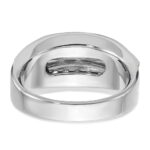 IBGoodman 14k Two-tone Men's Polished 2-Row 1/2 Carat AA Quality Diamond Ring - Image 7