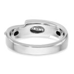 IBGoodman 14k Two-tone Polished Men's Five Stone Ring Mounting - Image 7