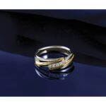 IBGoodman 14k Two-tone Men's Polished 5-Stone 1/6 Carat AA Quality Diamond Ring - Image 7