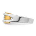 10k Two-tone IBGoodman Men's Diamond Complete Ring - Image 5