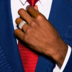 IBGoodman 10k White and Rose Gold Men's Polished and Cut-Out 5-Stone 1 Carat A Quality Diamond Ring - Image 4