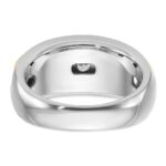 IBGoodman 14k Two-tone Men's Polished and Grooved 7-Stone 1 1/2 Carat AA Quality Diamond Ring - Image 7