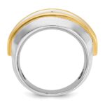 IBGoodman 14k Two-tone 2 carat Lab Grown Diamond VS/SI+ G+ Complete Men's Ring - Image 2