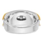 IBGoodman 14k Two-tone 2 carat Lab Grown Diamond VS/SI+ G+ Complete Men's Ring - Image 5