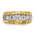 IBGoodman 14k 2 carat Lab Grown Diamond VS/SI+ G+ Complete Men's Nugget Ring - Image 4